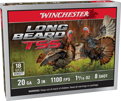 Winchester 20 Gauge Ammo 1-5/8 oz #8 TSS Long Beard Ammunition - 5 Rounds