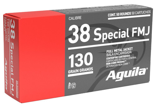 Aguila .38 Special Ammo 130gr FMJ Ammunition - 50 Rounds
