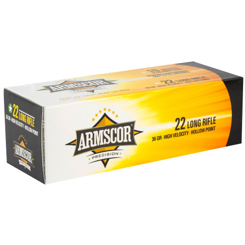 Armscor .22 Long Rifle Ammo 36gr HP Ammunition - 50 Rounds