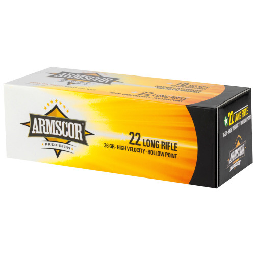 Armscor .22 Long Rifle Ammo 36gr HP Ammunition - 50 Rounds