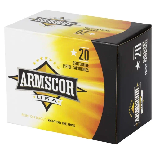 Armscor 9mm Ammo 124gr JHP Ammunition - 20 Rounds