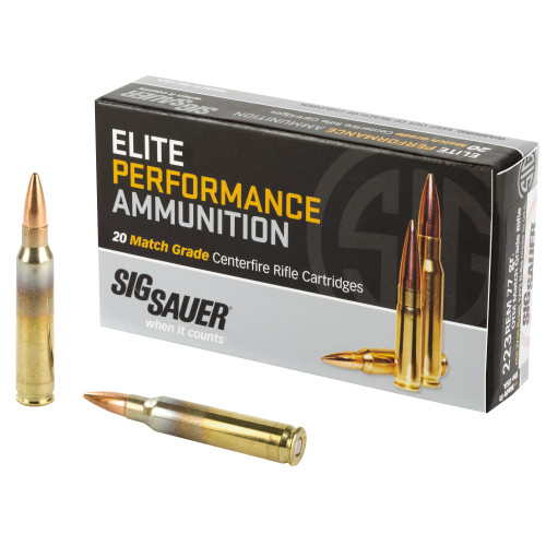 Sig Sauer 223 Ammo 77gr Open Tip Match Ammunition - 20 Rounds