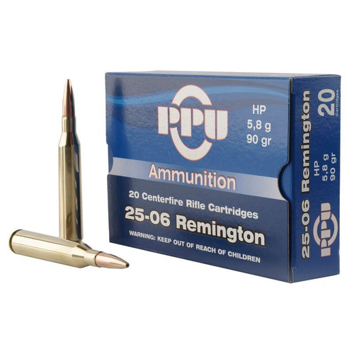 Prvi Partizan 25-06 Rem Ammo 90gr HP Ammunition - 20 Rounds