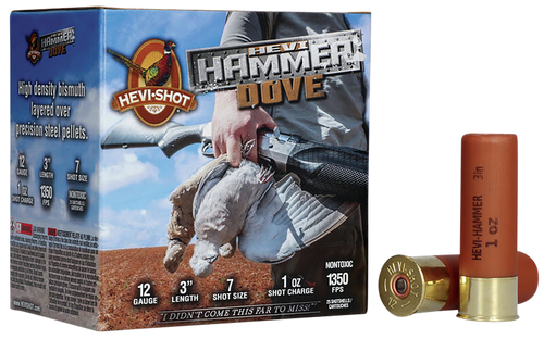 Hevi-Shot 12 Gauge Shotgun Ammunition HS29137 3" #7 - 25 Shells