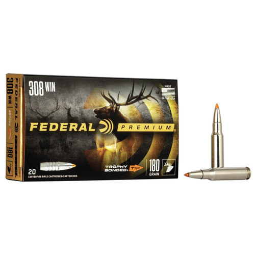 Federal .308 Win Ammo 180gr TBT Ammunition - 20 Rounds