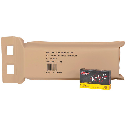 PMC 556 Ammo 55gr Full Metal Jacket Ammunition - 200 Rounds