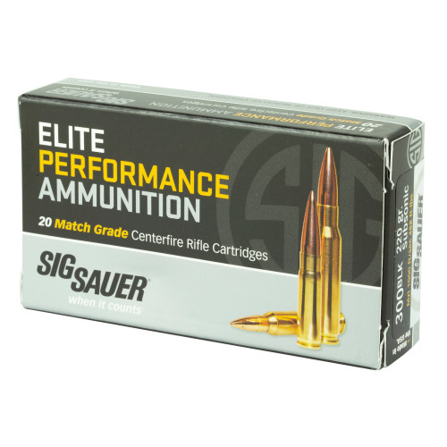 Sig Sauer 300 Blackout Ammo 220gr Open Tip Match Ammunition - 20 Rounds