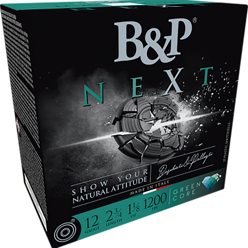 B&P Ammunition 12 Gauge Ammo 1 1/8 oz #8 Lead White Shot Ammunition - 25 Rounds