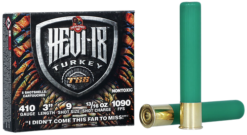 Hevi-Shot 410 Bore Ammo 13/16 oz #9 TSS Ammunition - 5 Rounds