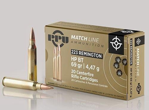 PPU .223 Rem Ammo 69gr OTM Ammunition - 20 Rounds