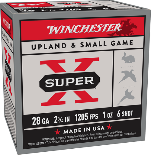 Winchester 28 Gauge Ammo 1 oz #6 Lead Ammunition - 25 Rounds