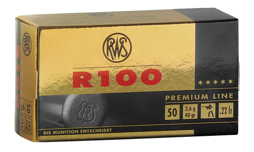 RWS 22LR Ammo 40gr LRN Ammunition - 50 Rounds