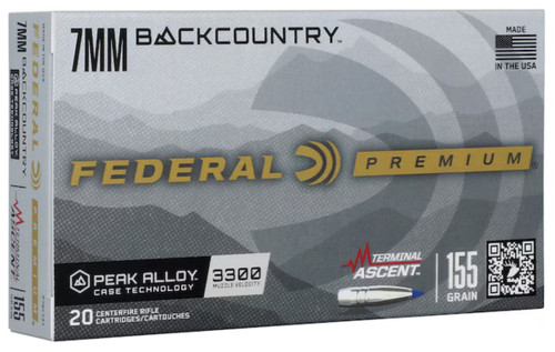 Federal 7mm Backcountry Ammo 155gr TA Ammunition - 20 Rounds