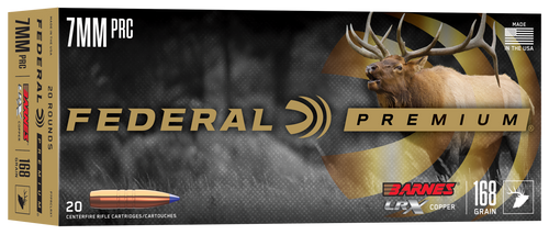 Federal 7mm PRC Ammo 168gr Barnes LRX LF Ammunition - 20 Rounds