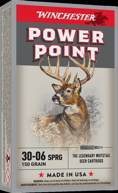 Winchester .30-06 Springfield Ammo 150gr PP Ammunition - 20 Rounds