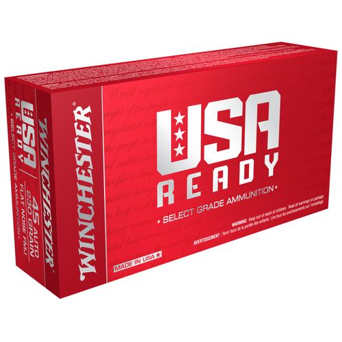 Winchester .45 ACP Ammo 230gr FMJ Ammunition - 50 Rounds