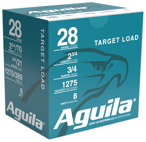 Aguila 28 Gauge Ammo 3/4 oz #8 Lead Ammunition - 25 Rounds
