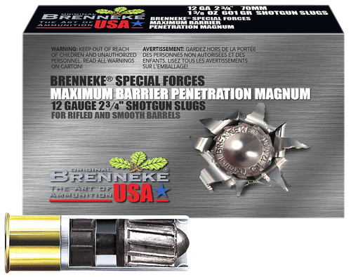 Brenneke 12 Gauge Shotgun Ammunition SL122MBPM 2.75" Slug - 5 Shells