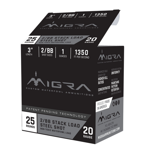 Migra 20 Gauge Shotgun Ammunition M20SB46 3" #4/6 - 25 Shells