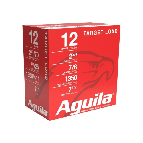 Aguila 12 Gauge Ammo 7/8 oz #7.5 Target Ammunition - 25 Rounds