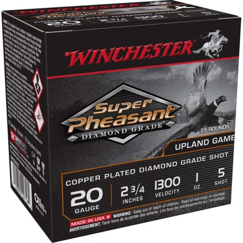 Winchester 20 Gauge Ammo 1 oz #5 Ammunition - 25 Rounds