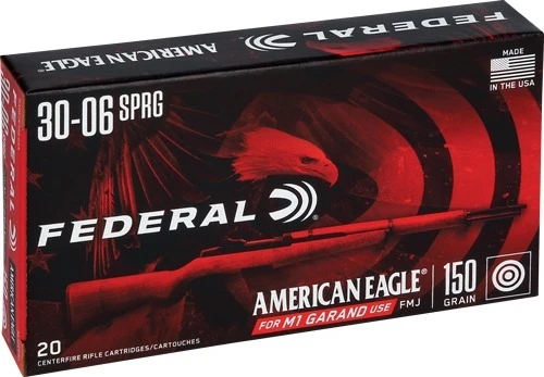 Federal 30-06 Springfield Ammo 150gr FMJ Ammunition - 20 Rounds