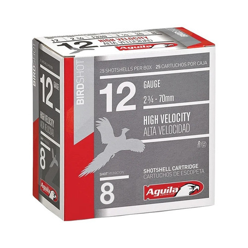 Aguila 12 Gauge Ammo 1-1/4 oz #8 Lead Ammunition - 25 Rounds