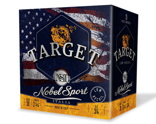 NobelSport 20 Gauge Ammo 3/4 oz #8 Shot Ammunition - 25 Rounds