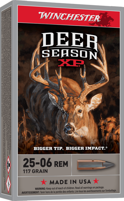 Winchester .25-06 Rem Ammo 117gr EP Ammunition - 20 Rounds