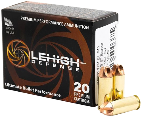 Wilson Combat 10mm Ammo 150gr LDXD Fluted Ammunition - 20 Rounds
