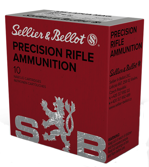 Sellier & Bellot 338 Lapua Ammo 250gr Hollow Point Boat Tail Ammunition - 10 Rounds