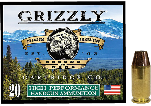Grizzly Ammo GC45A2   45ACP 230gr Jacketed Hollow Point 20 Per Box/10 Case