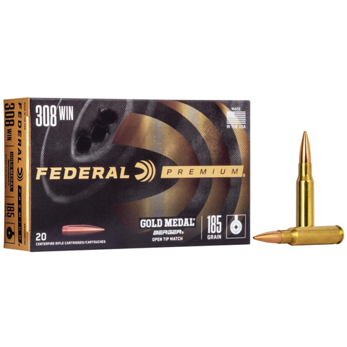 Federal 308 Win Ammo 185gr Berger Jugernaught OTM Ammunition - 20 Rounds