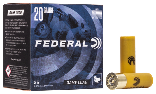 Federal 20 Gauge Ammo 7/8 oz #8 Lead Ammunition - 25 Rounds
