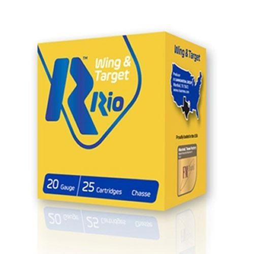 Rio Ammunition 20 Gauge Ammo 7/8 oz #8 Lead Ammunition - 25 Rounds