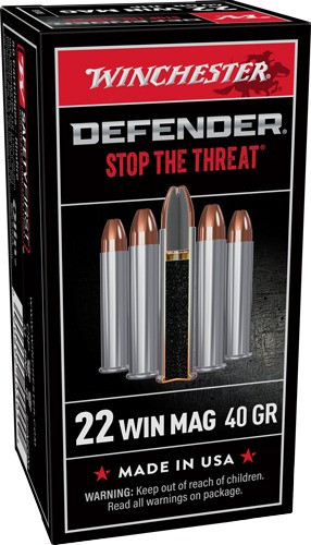Winchester .22 Magnum Ammo 40gr JHP Ammunition - 50 Rounds