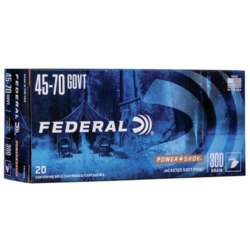 Federal .45-70 GVT Ammo 300gr Hot-Cor HP Ammunition - 20 Rounds