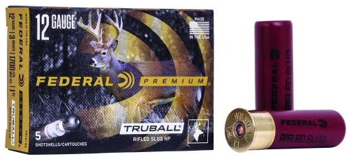 Federal 12 Gauge Ammo 438gr TruBall HP Ammunition - 5 Rounds