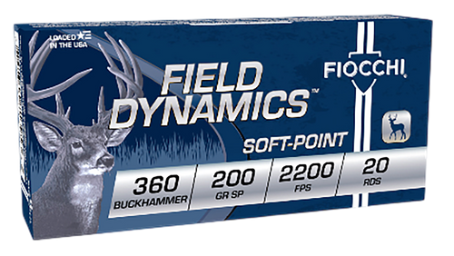 Fiocchi 360 Buckhammer Ammo 200gr Soft Point Ammunition - 20 Rounds
