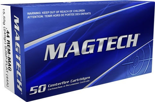 Magtech Range / Training .44 Remington Magnum 240gr SJSP Flat Ammo - 50 Rounds