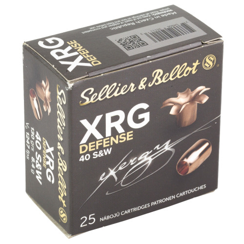 Sellier & Bellot .40 S&W Ammo 130gr SCHP Ammunition - 25 Rounds