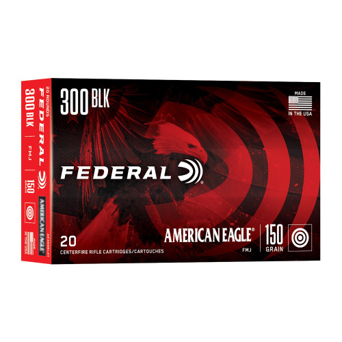 Federal .300 AAC Blackout Ammo 150gr FMJBT Ammunition - 20 Rounds