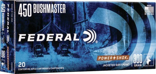 Federal 450 Bushmaster Ammo 300gr SP Ammunition - 20 Rounds