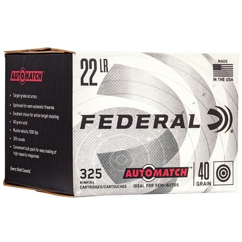 Federal .22 LR Ammo 40gr LRN Ammunition - 325 Rounds