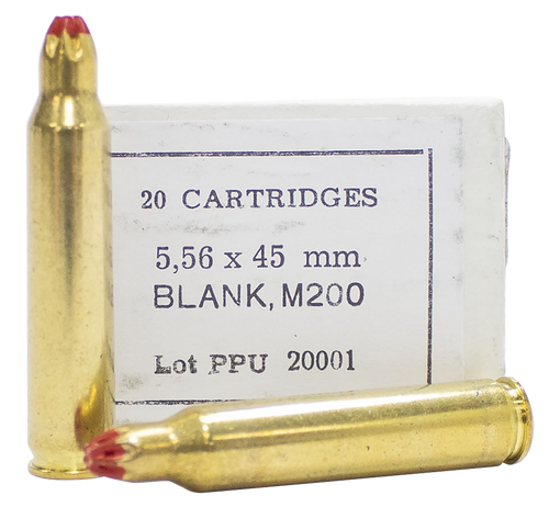 PPU 5.56x45mm Ammo Blank Ammunition - 20 Rounds