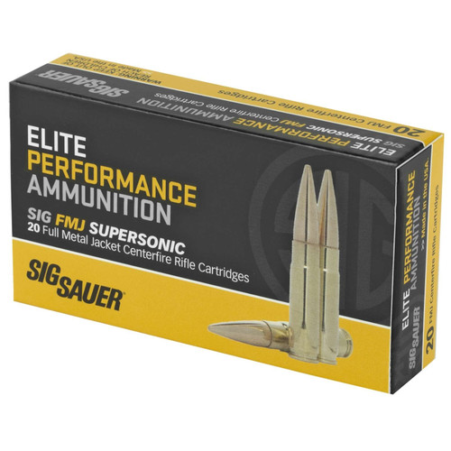 Sig Sauer .300 AAC Blackout Ammo 125gr FMJ Ammunition - 20 Rounds