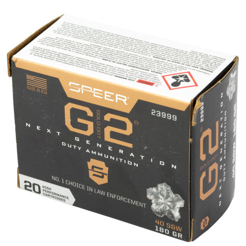 Speer .40 S&W Ammo 180gr HP Ammunition - 20 Rounds