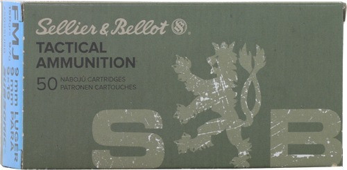 Sellier & Bellot 9mm Luger Ammo 150gr FMJ Ammunition - 50 Rounds