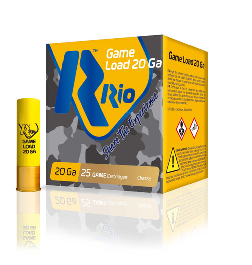 Rio Ammunition 20 Gauge Ammo 1 oz #7.5 Lead Ammunition - 25 Rounds
