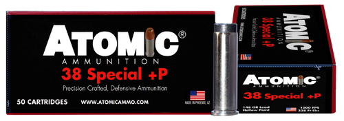 Atomic Ammunition 38 Special Ammo 148gr LHP Ammunition - 50 Rounds